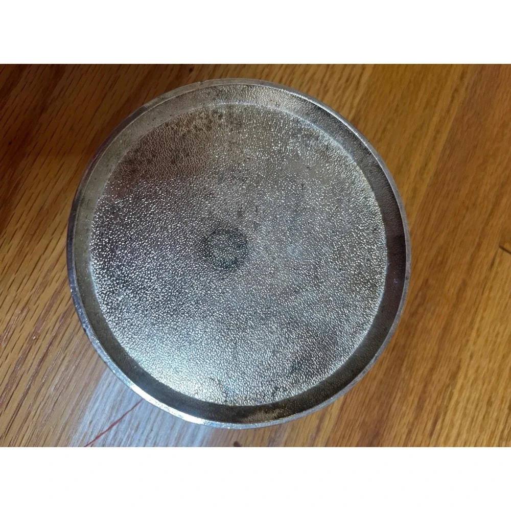 Vintage Silver plate Wine bottle Coaster Holder Grape/Leaves Pattern